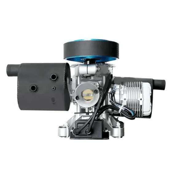 DLE200 200CC Gasoline Engine Paramotor Standard Muffler Version Premium Muffler Long Service Life High Power Low Vibration UAV